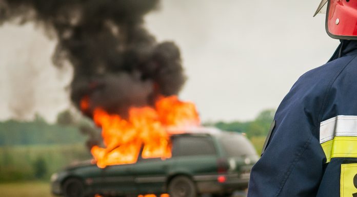 Zapaljen automobil na Zabjelu