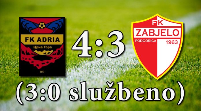 PREGLED: FK Adria – FK Zabjelo (VIDEO) PREGLED: FK Adria - FK Zabjelo (VIDEO)