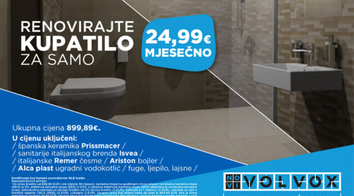Renovirajte kupatilo za samo 24,99€ mjesečno! RENOVIRAJTE KUPATILO ZA SAMO 24,99€ MJESEČNO!