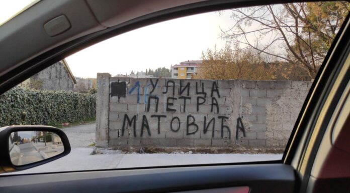Anketa: Da li treba vratiti naziv ulice "Petra Matovića"?