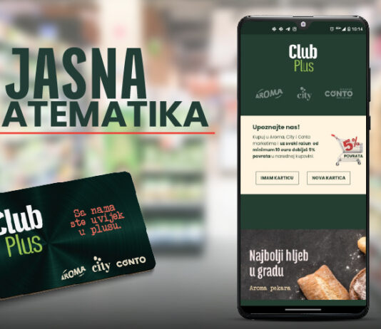 Iskoristite povoljnosti kupovine sa CLUB PLUS programom lojalnosti – da uvijek budete u plusu