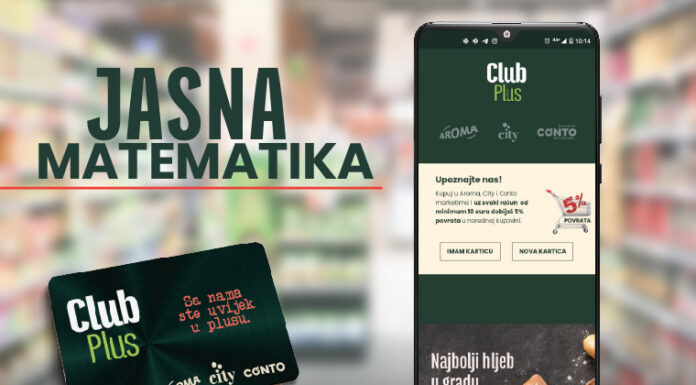 Iskoristite povoljnosti kupovine sa CLUB PLUS programom lojalnosti – da uvijek budete u plusu